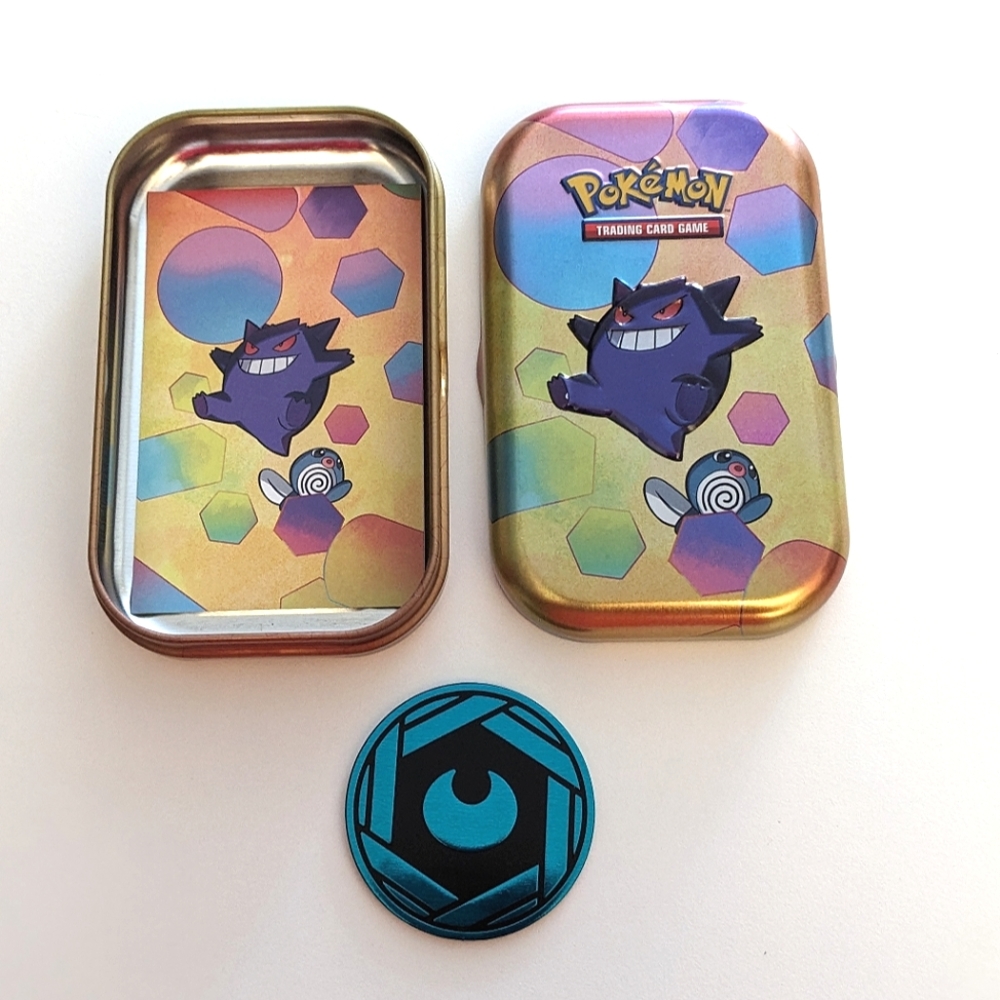 Empty Pokemon 151 Gengar Poliwag Mini Tin